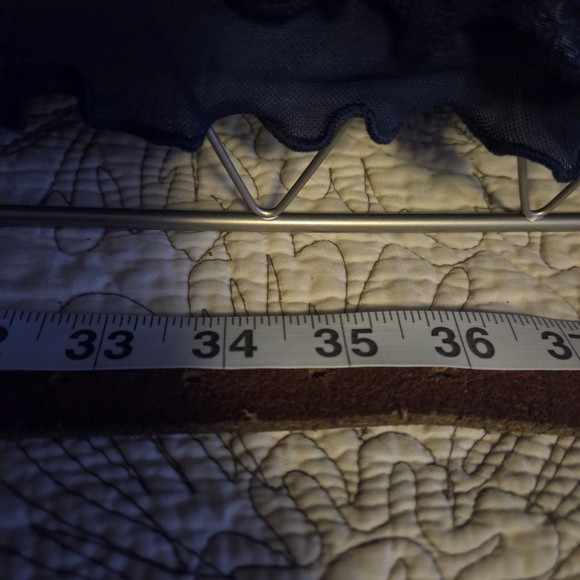 American Outfitters Genuine Leather Brown Slim Belt Ring Detail XS - Picture 6 of 6